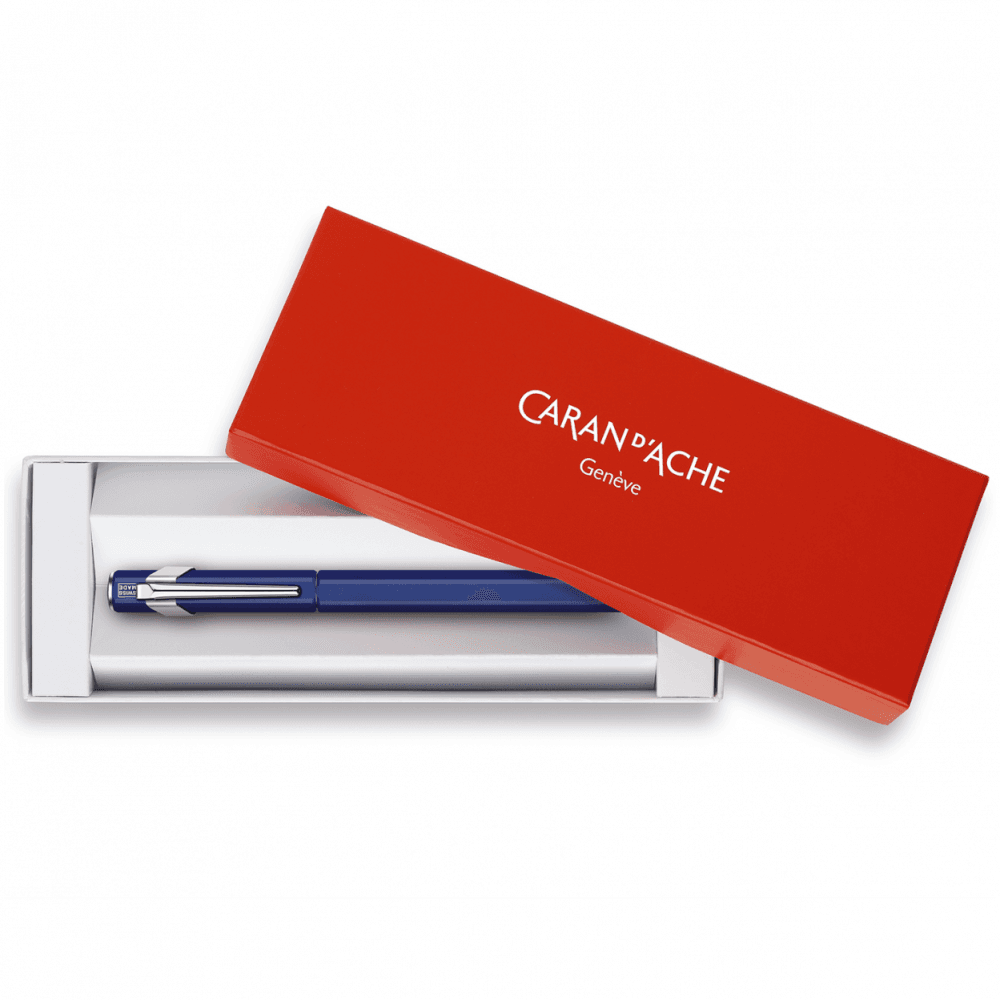 Cartuccia Di Ricambio Per Penna Roller Caran D'Ache 849 – Inchiostro Blu, Punta Media (0.7 Mm) – Prodotto Svizzero