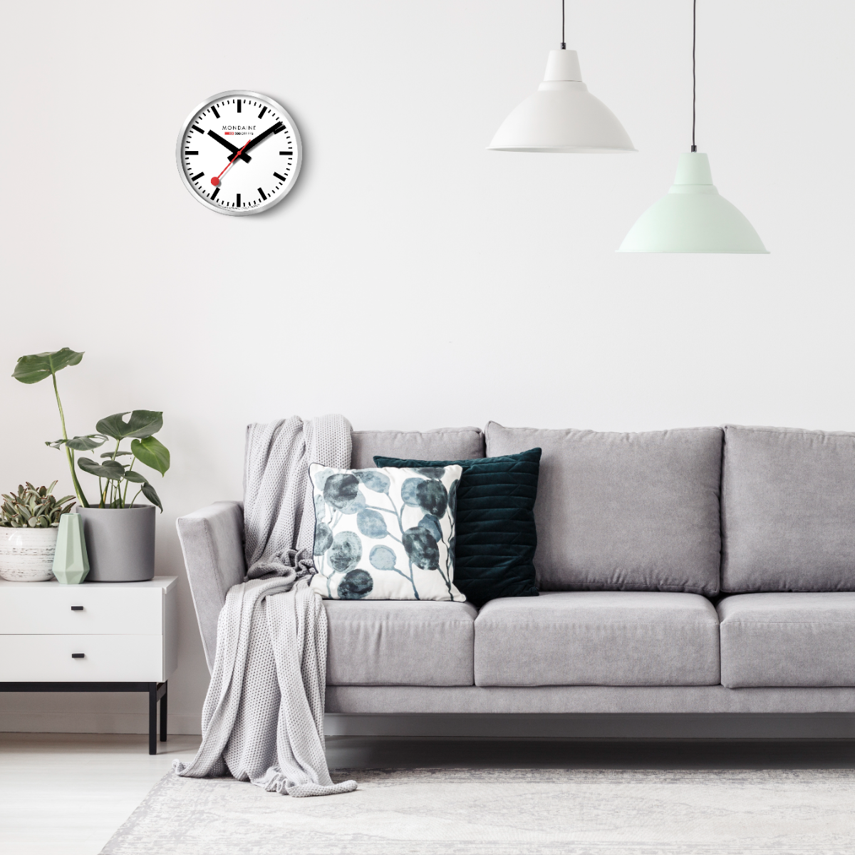 0598 MONDAINE A995 CLOCK 16SBB 掛時計