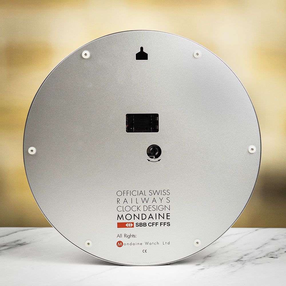 Sbb Mondaine Railway Clock MONDAINE OFFICIAL SWISS RAILWAYS WALL CLOCK