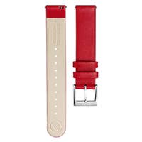 Red Grape Leather Strap with Polished Buckle - 16mm