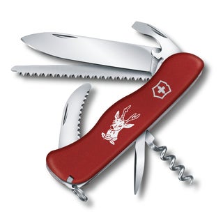 Hunter Large Swiss Pocket Knife - Red