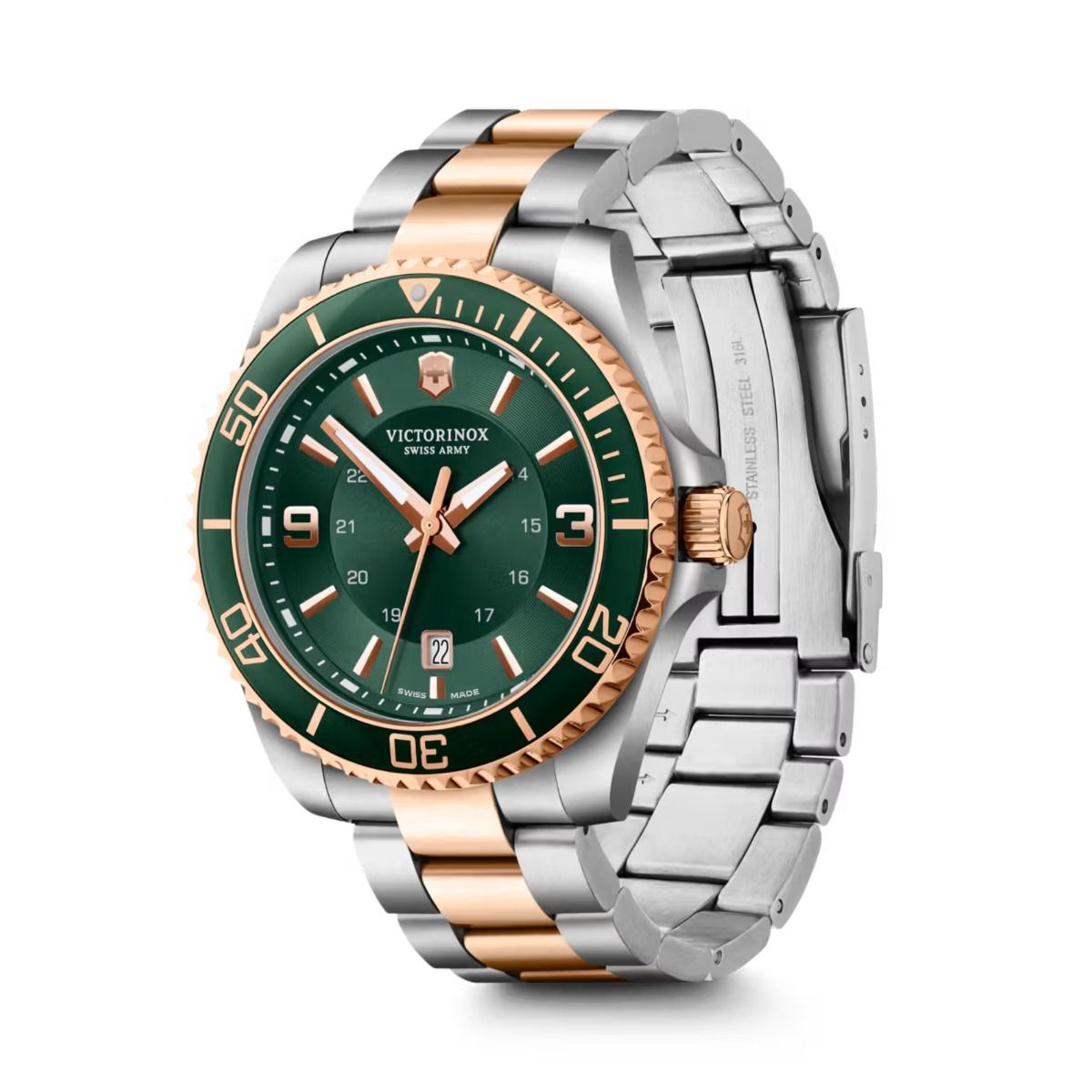 Victorinox Maverick Chronograph Analog 43mm Watch - Rose Gold