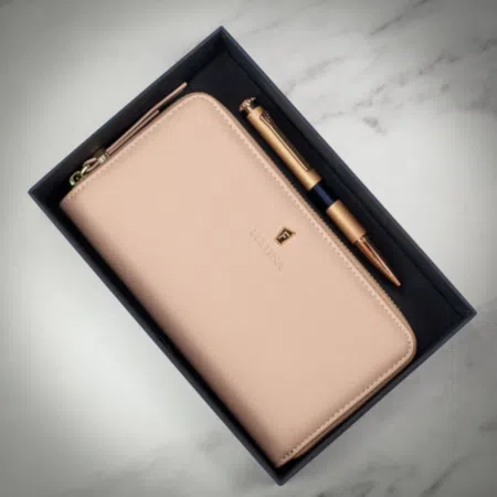 Festina Mademoiselle Travel Wallet &amp; Pen Gift Set - Pink 